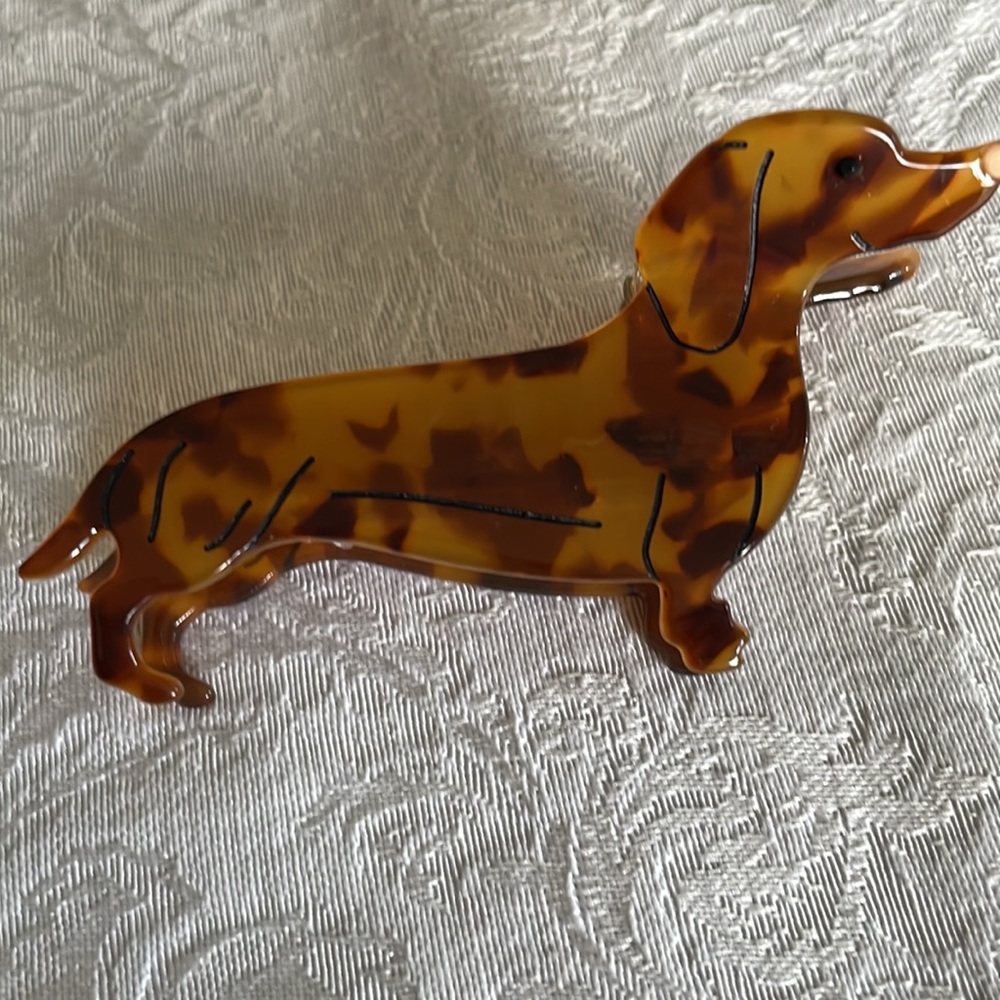 Adorable dachshund hair clip - Picture 3 of 6